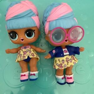 L.O.L. Surprise! Blue and Pink Dolls with Accessories